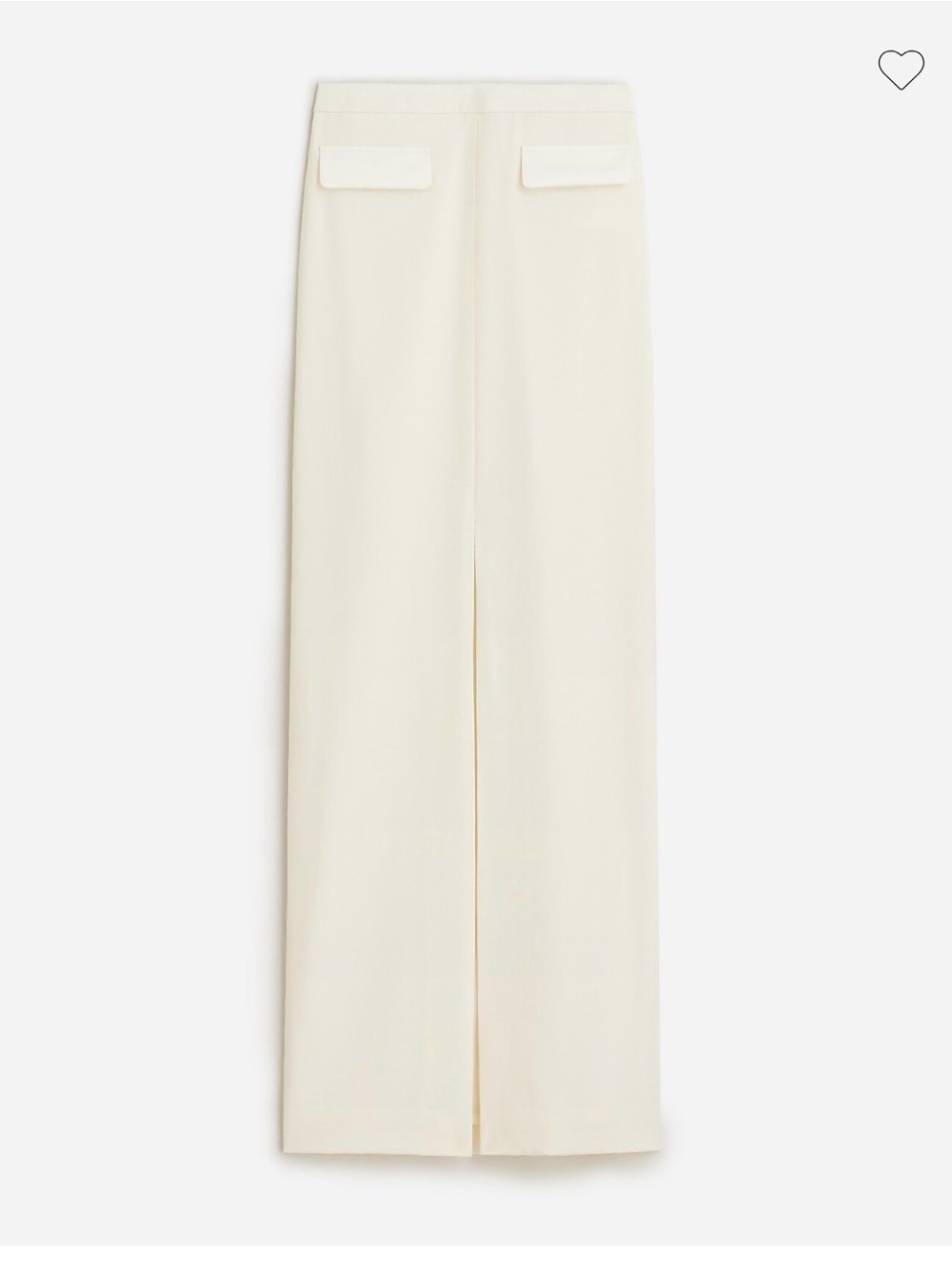 J. Crew Collection tuxedo maxi skirt in wool